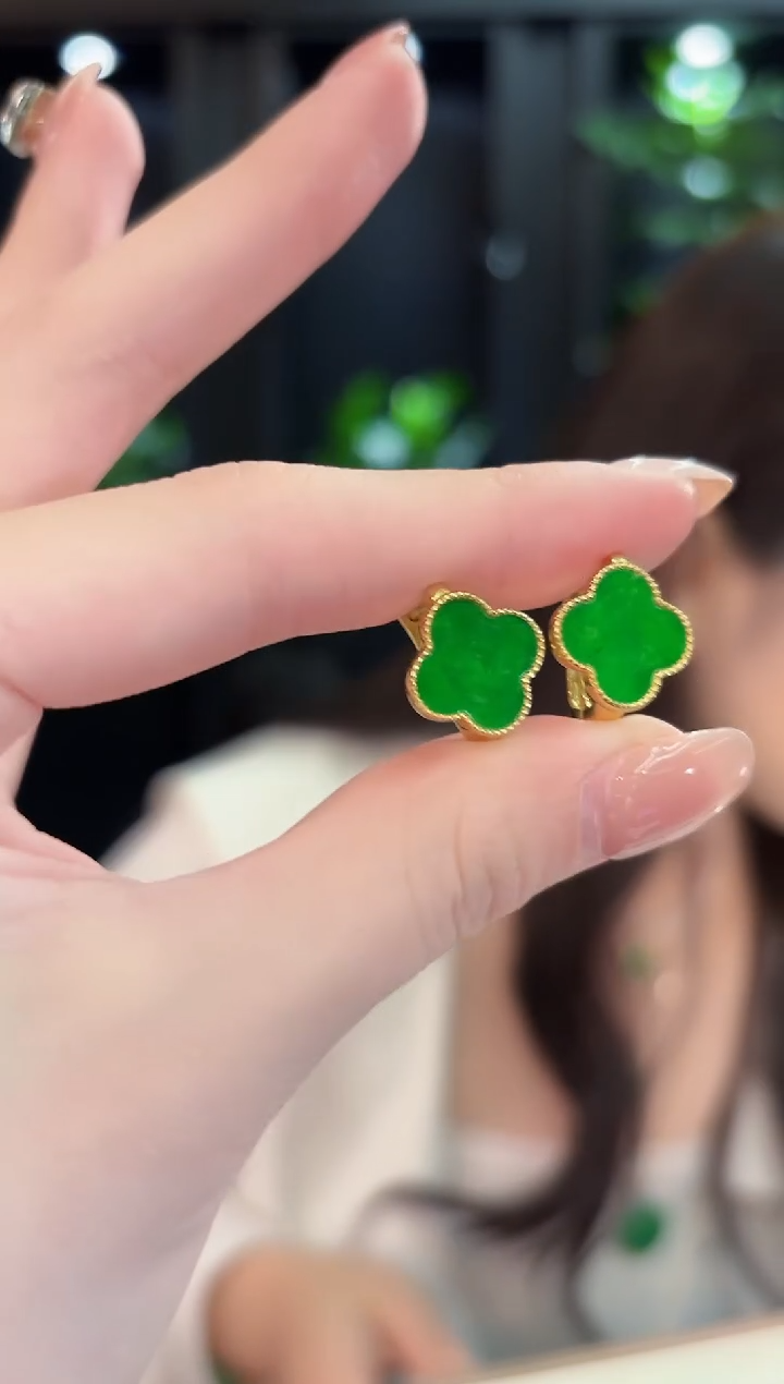 未镶嵌翡翠耳饰缅甸A货/多样性发货/一件