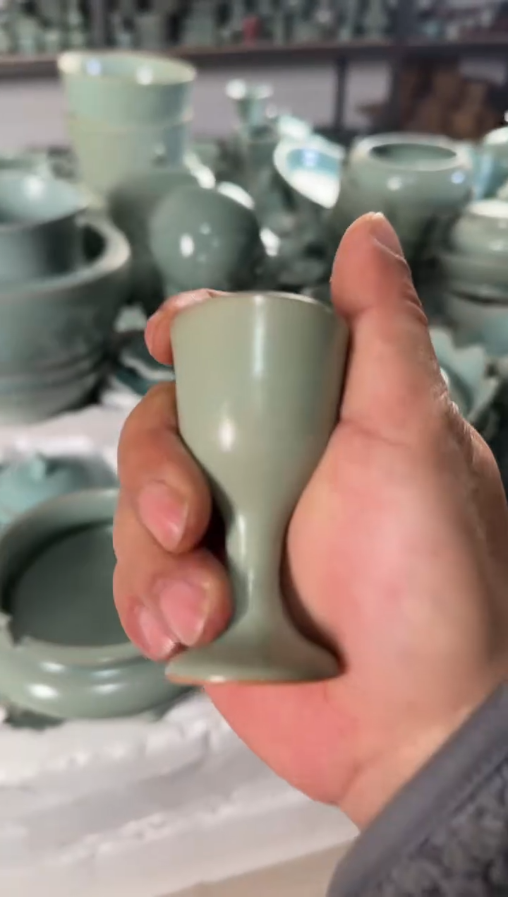 汝瓷平顶山汝瓷产品   酒杯