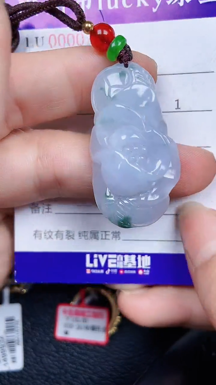 颈饰银S925镶嵌翡翠0338