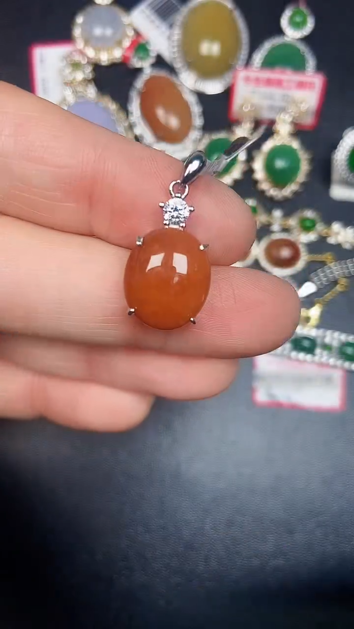 银S925镶嵌戒指翡翠1150