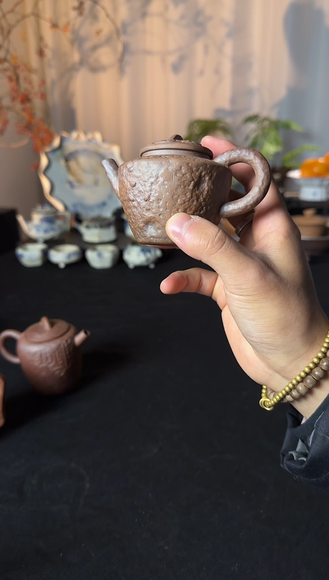 壶陶老岩泥  如意纹壶100cc