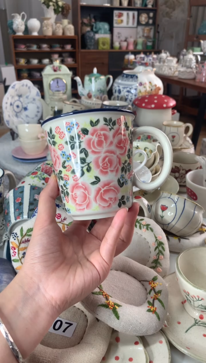 陶瓷【玫瑰】马克杯450ml