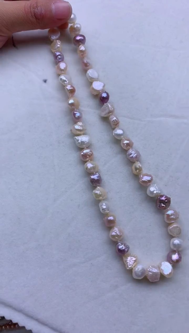 【闪购商品】淡水珍珠项链银S925镶嵌淡水珍珠项链