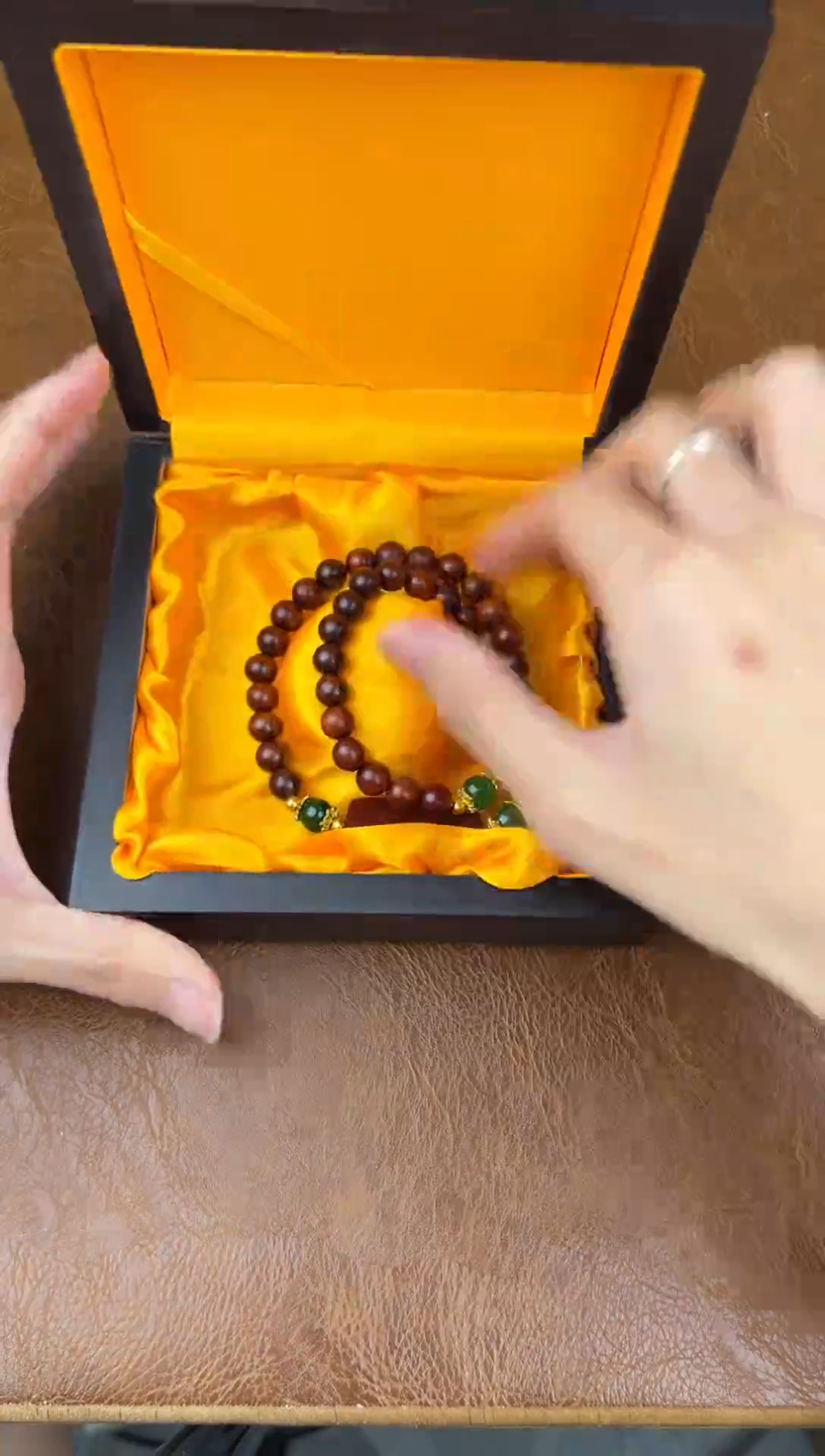 小叶紫檀双圈闲得文玩阁商品链接@@SP059