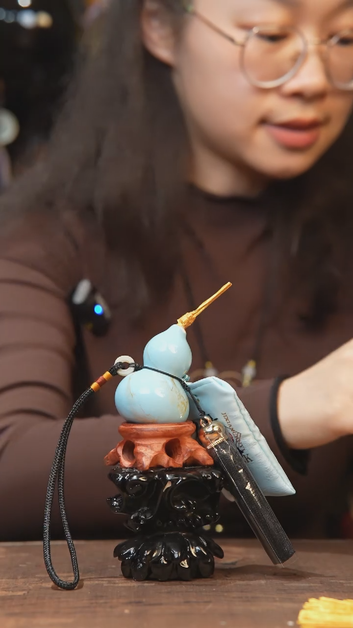 【闪购商品】6号-大漆小葫芦车挂包挂