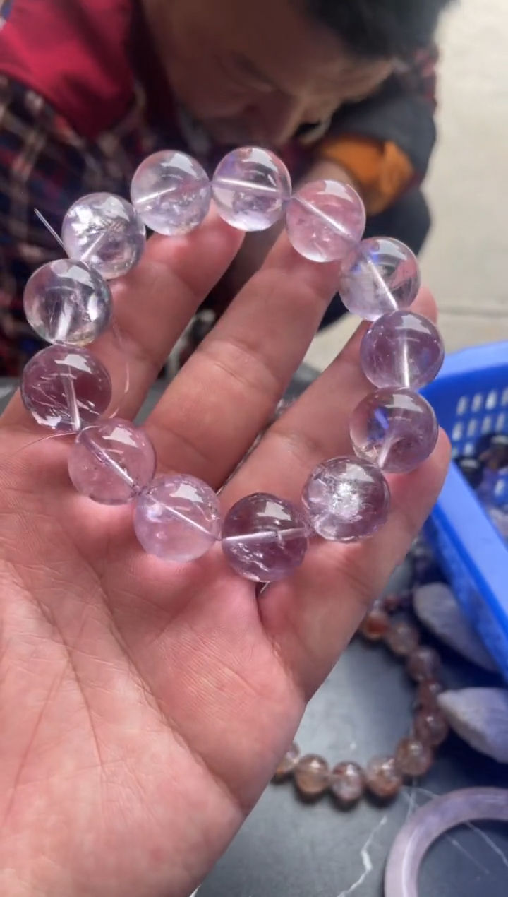 【闪购商品】紫晶手串卡16mm+未镶嵌天然紫水晶手串拍5单99发1