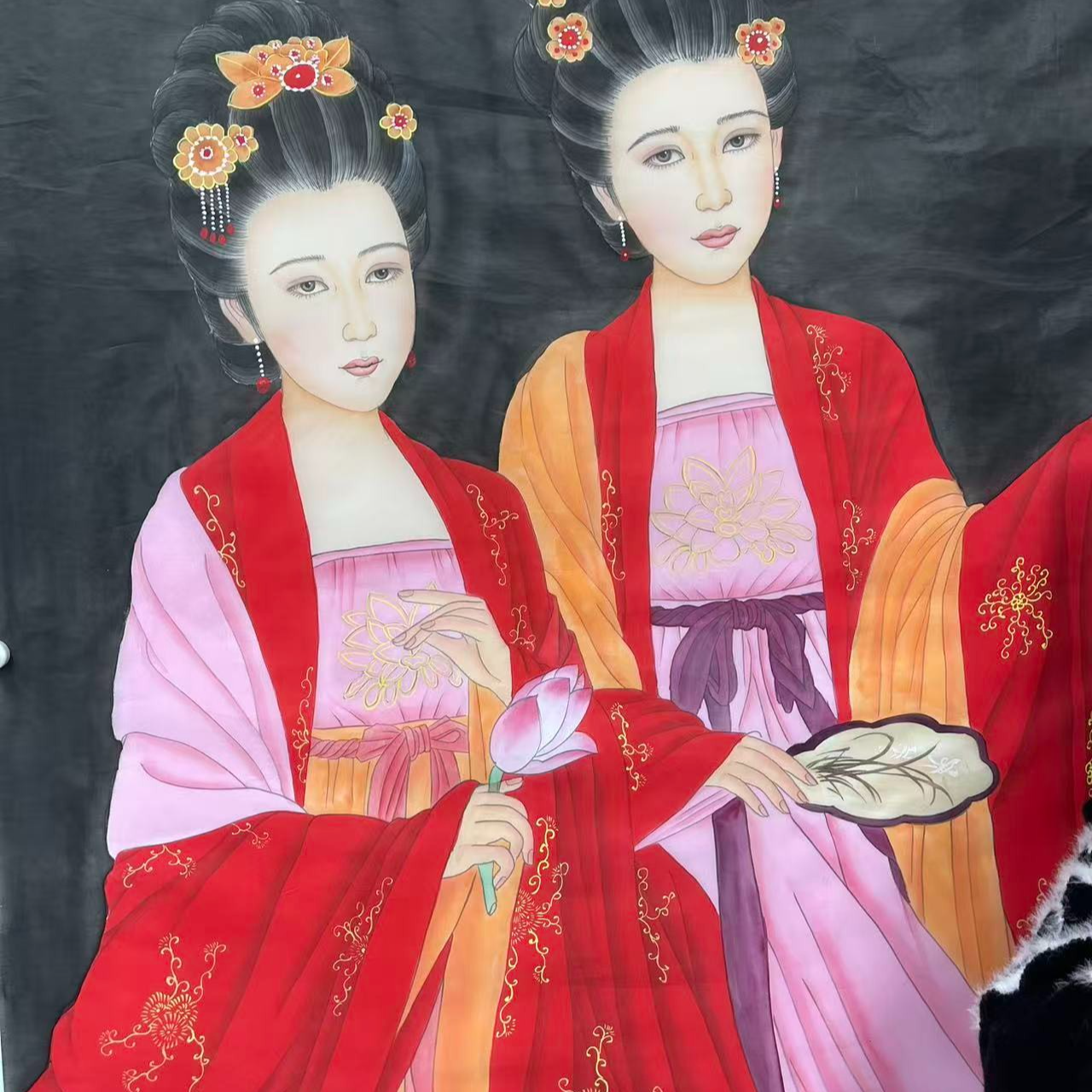 大尺幅丝绢-双人物-CJZ-嘉福