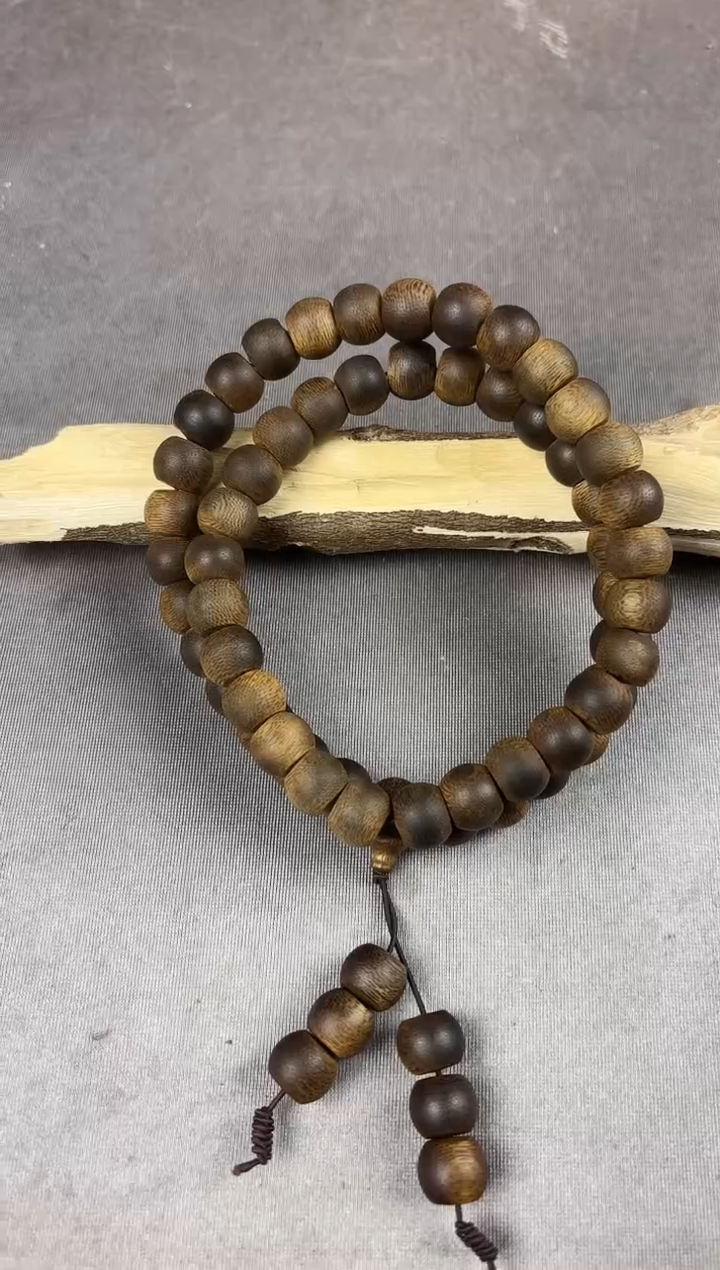 沉香沉香碎屑老白奇12手持鼓珠沉62克+多样性发一