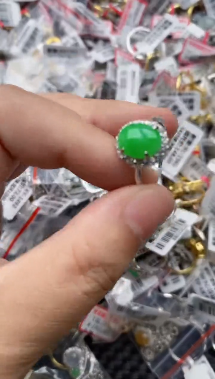 【闪购商品】翡翠戒指银S925镶嵌33333---1