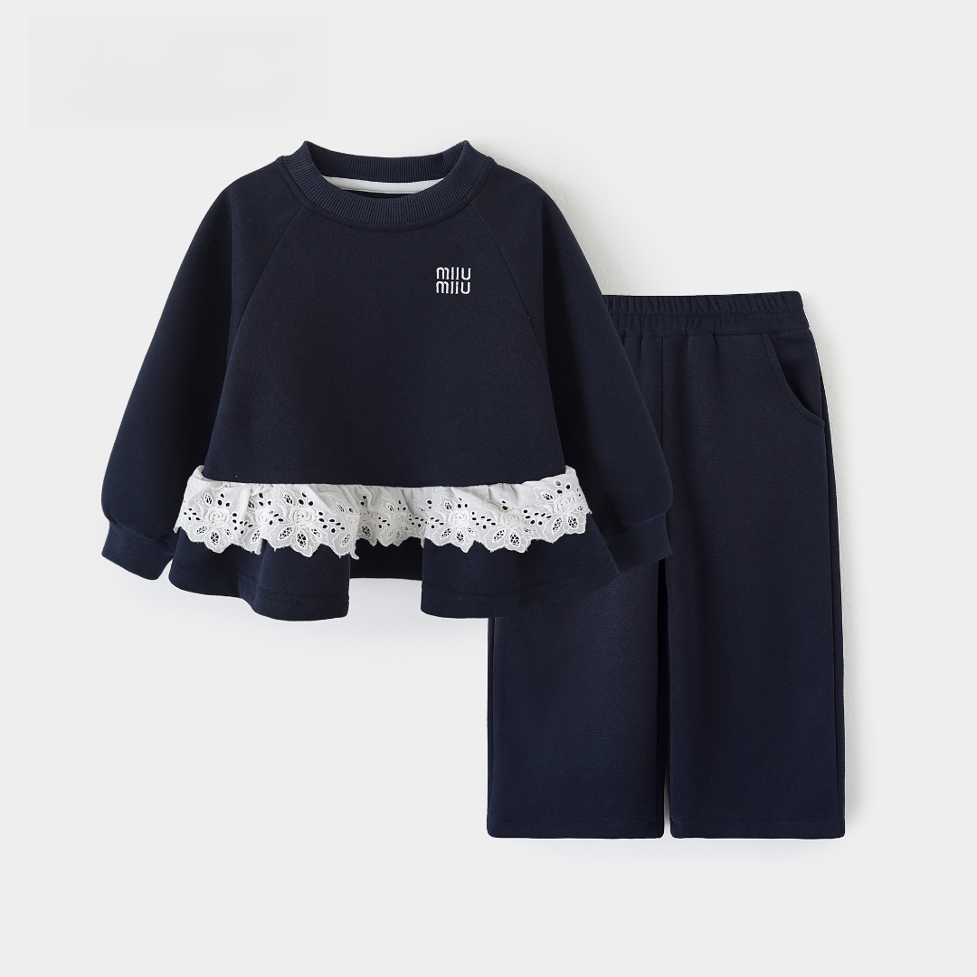 2025秋季新款女童外套直筒裤两件套儿童时尚洋气套装Q2068