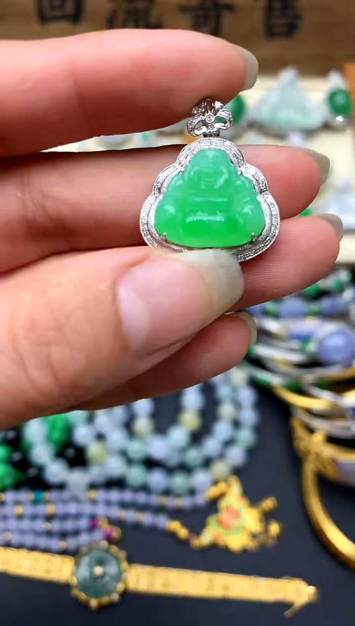 【闪购商品】翡翠颈饰18K金镶嵌274-中国好珍宝