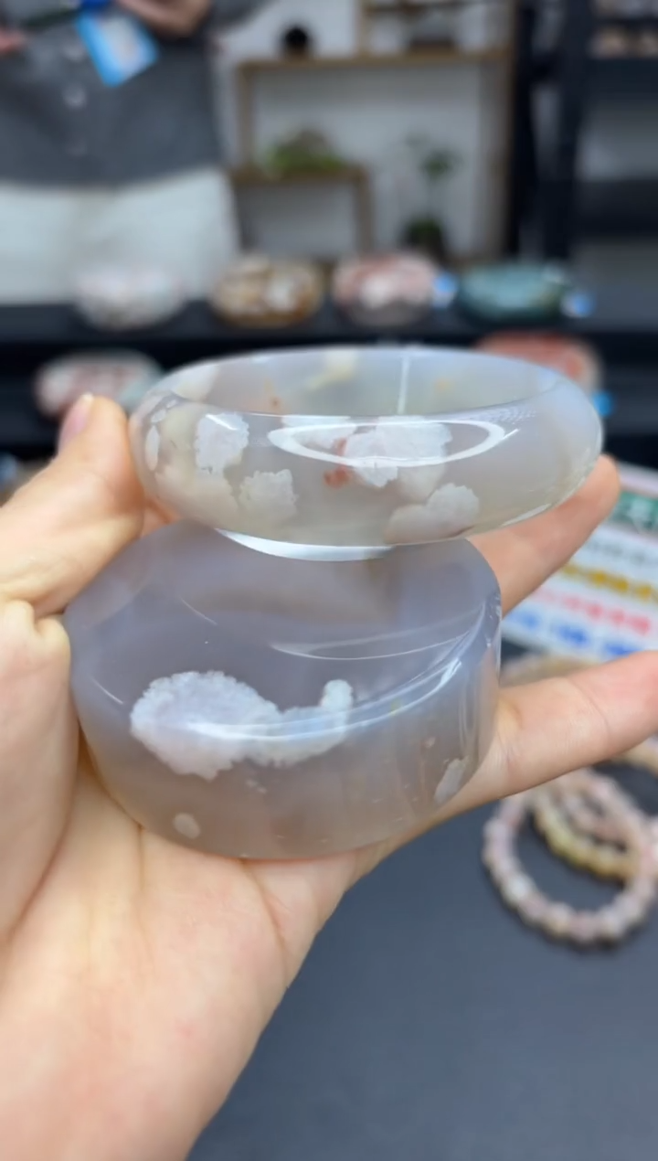 【闪购商品】石英质玉手镯未镶嵌A1203(59圈赠送镯心)