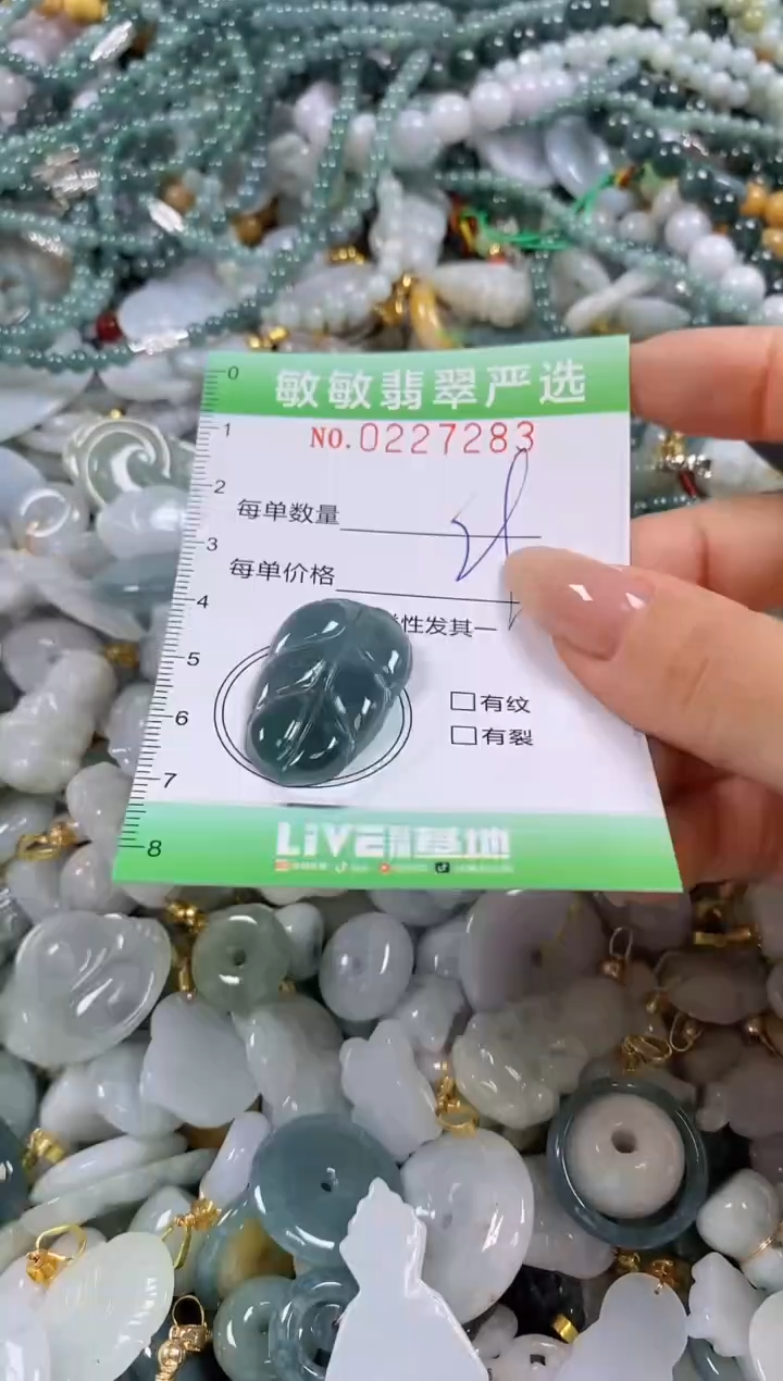 翡翠未镶嵌颈饰闪购0227283