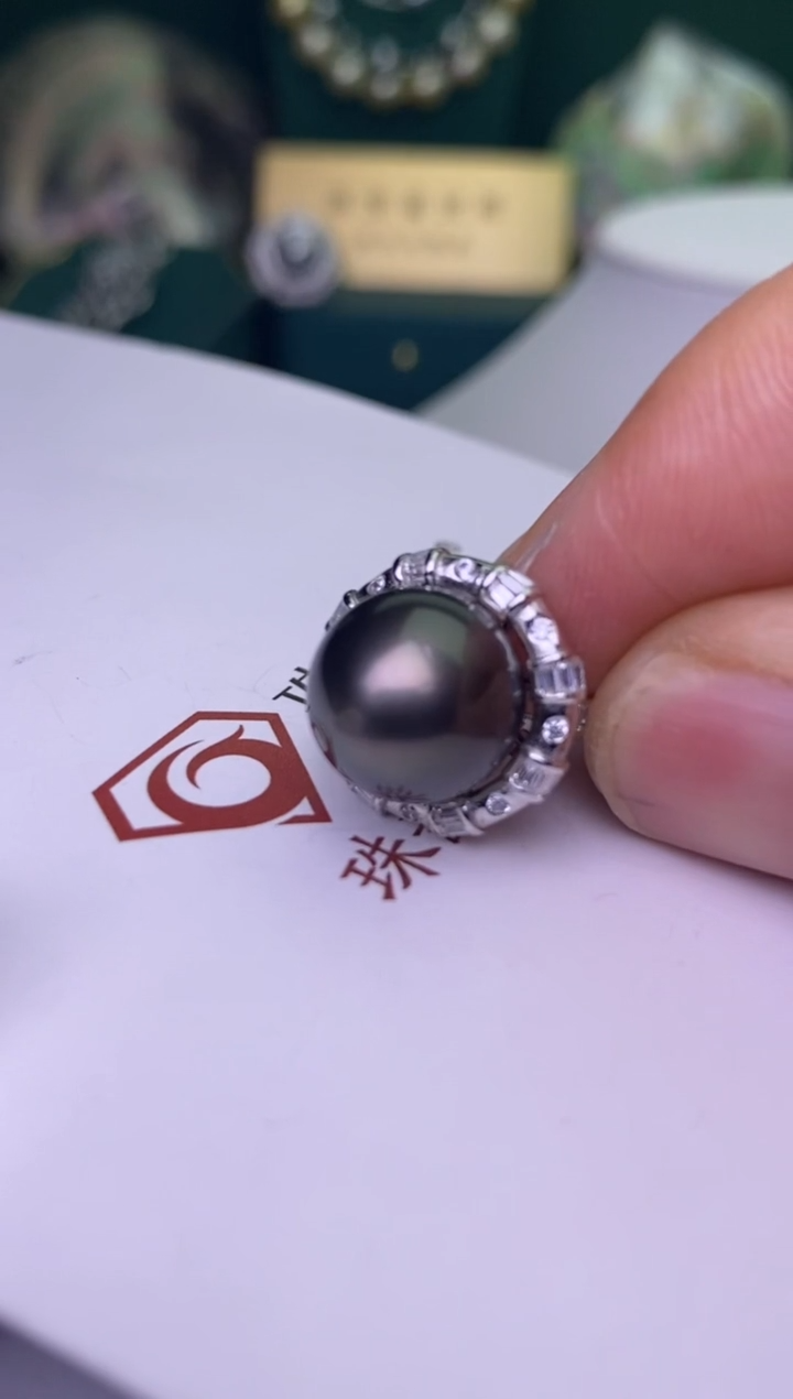 【闪购商品】海水珍珠戒指银S925镶嵌12-13