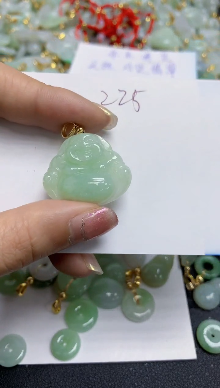 【闪购商品】翡翠颈饰合金天然翡翠A货