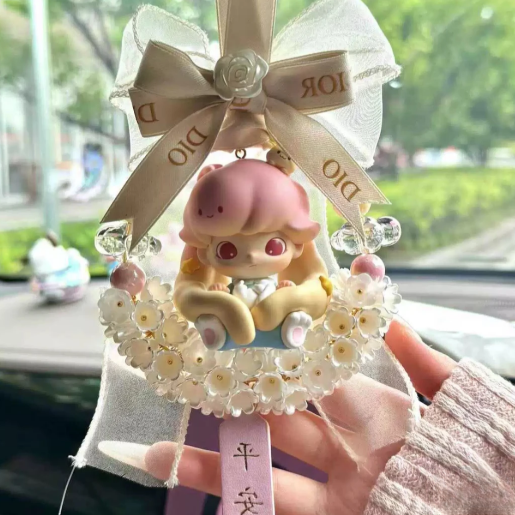 【富婆包车】女生公主DIY新年礼物装饰高级挂饰泡泡玛特内饰摆件