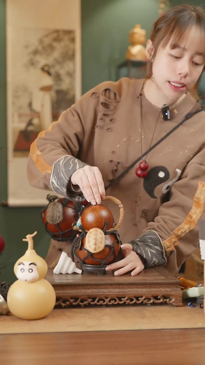 【闪购商品】248号精品天然大漆工艺防渗内胆酒葫芦~