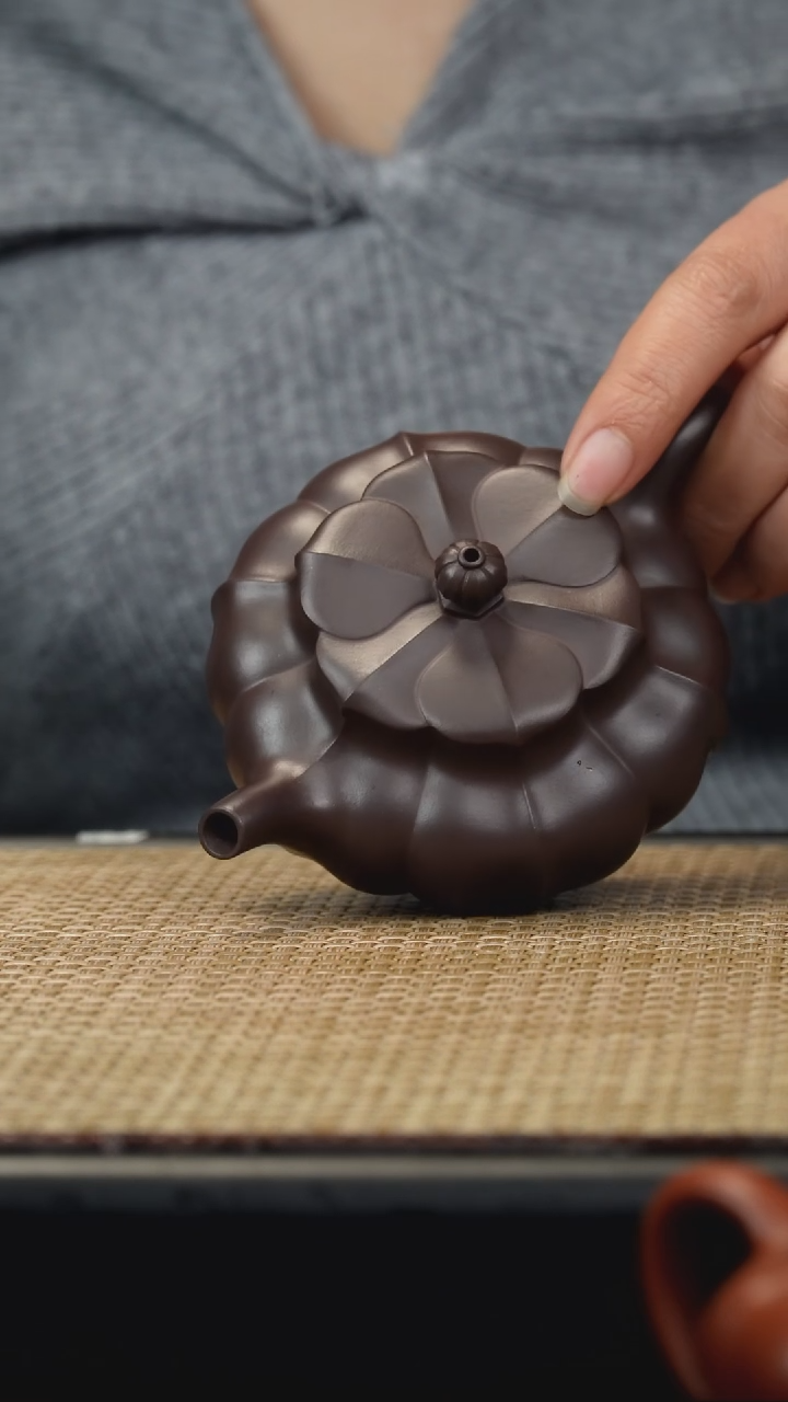 【闪购商品】紫砂茶壶紫泥明远梨花