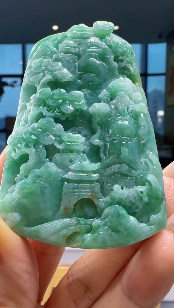 翡翠未镶嵌颈饰YJ@@960Q3J20124