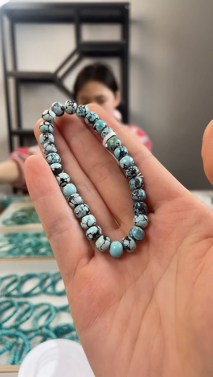 【闪购商品】未镶嵌绿松石珠宝奇石7+mm