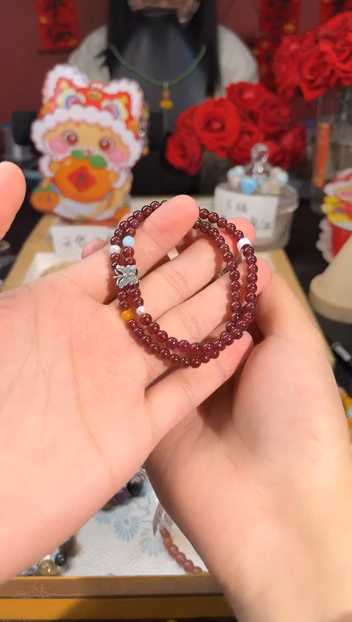【闪购商品】石榴石手链未镶嵌Q769多样性发货一件