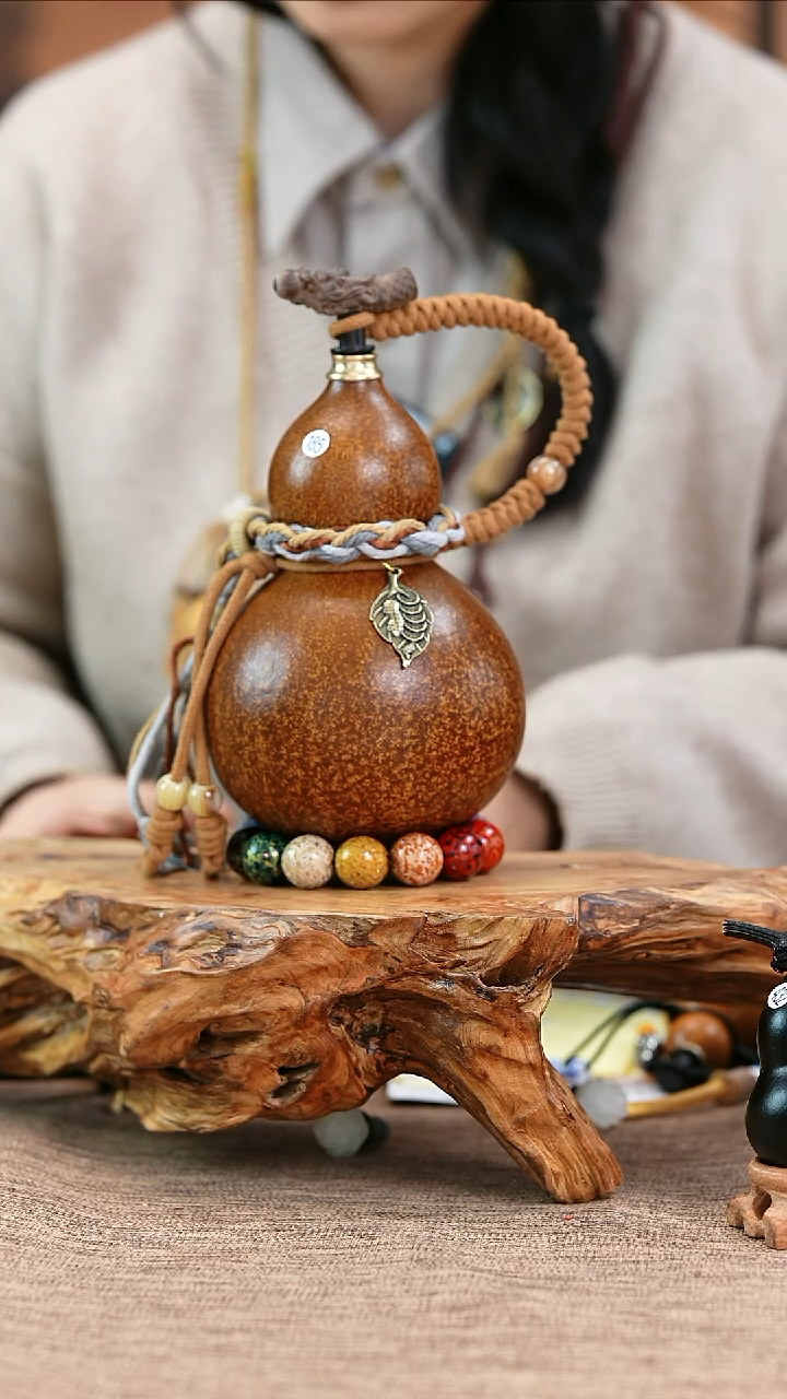 【闪购商品】186—光岳葫天然大漆酒葫芦不含漆珠