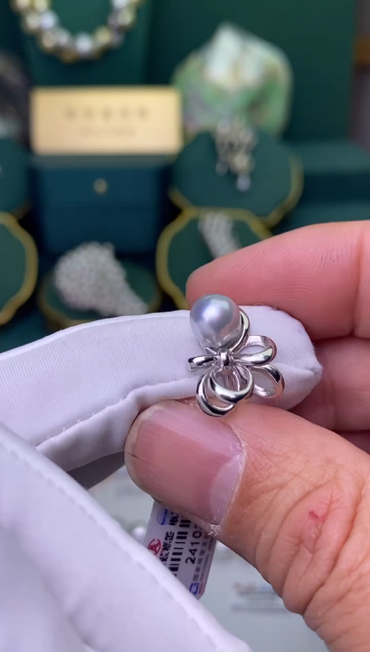【闪购商品】海水珍珠戒指银S925镶嵌7-8