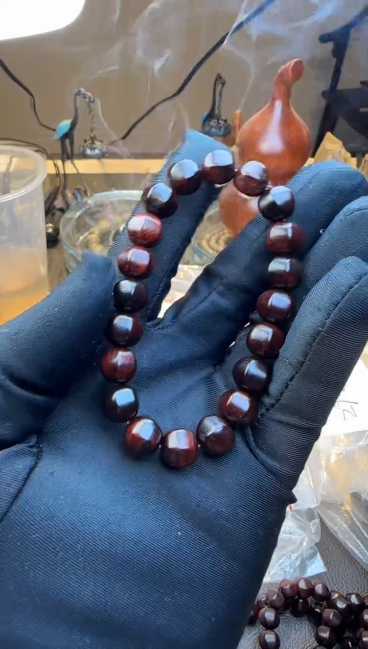 木小叶紫檀六棱单圈10mm多样性发其一