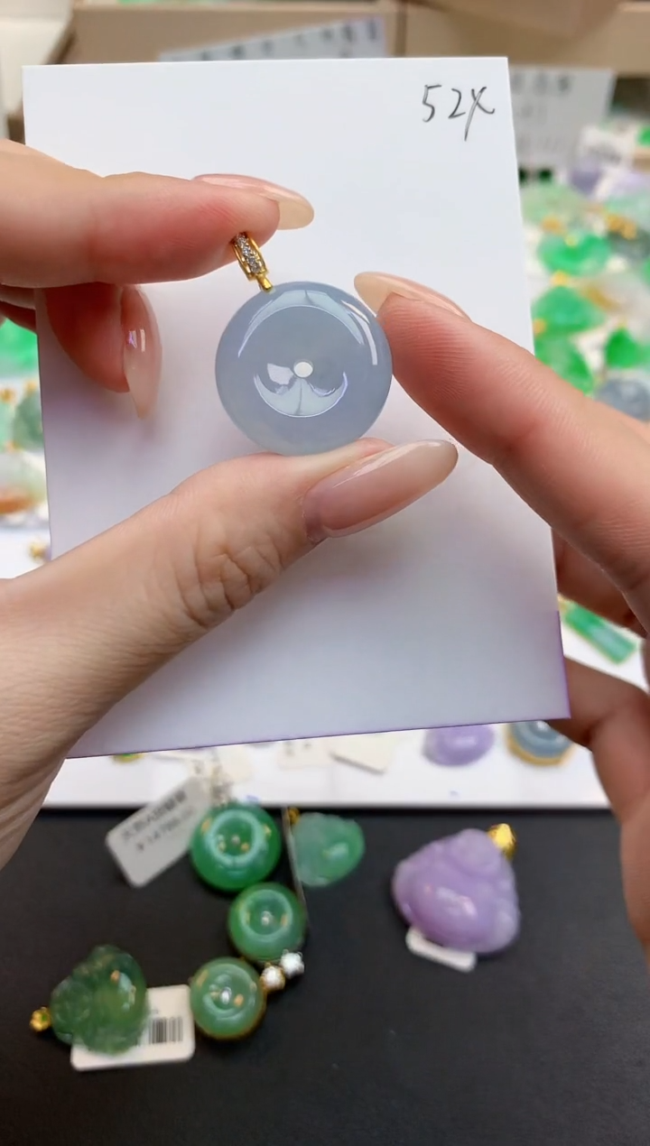 颈饰未镶嵌翡翠天然缅甸A货翡翠