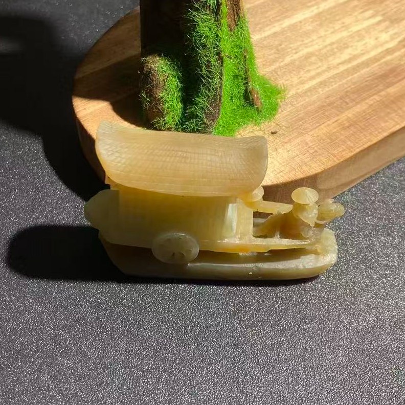 和田玉糖白摆件D009