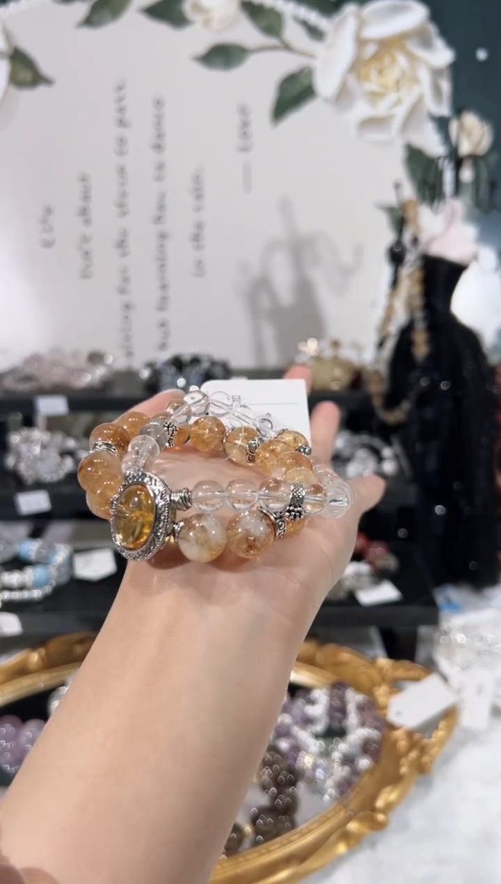 【闪购商品】水晶手链未镶嵌天然水晶默认微瑕 多样性发货发起一