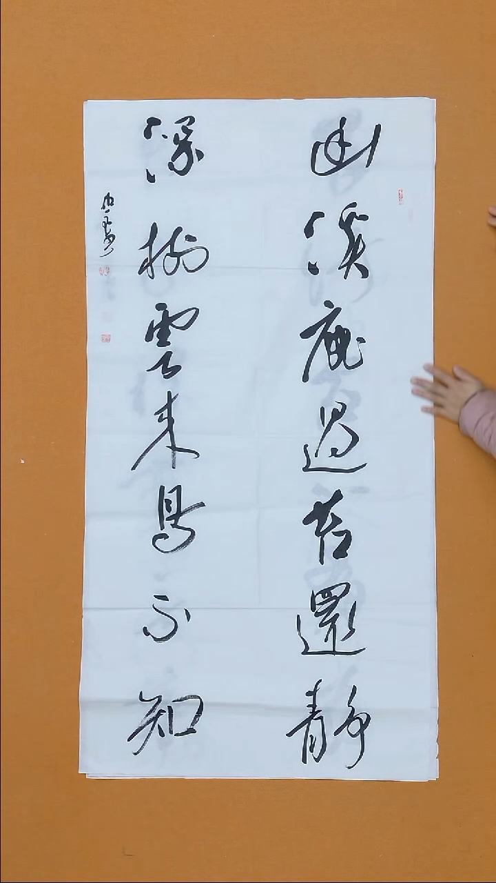 书法朗照玉  甘肃理S  138*68cm