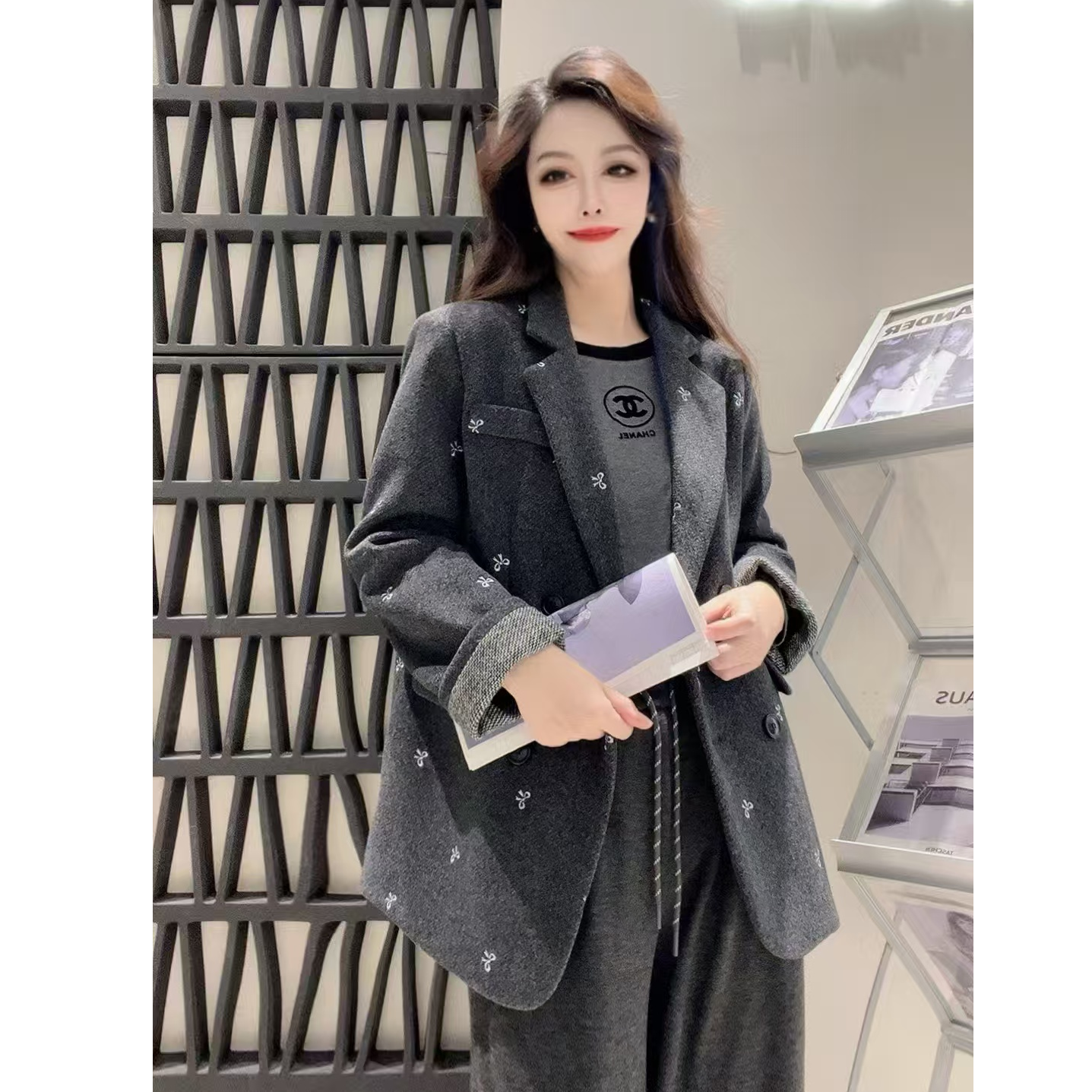 86731 春季新款韩版时尚百搭 短款西服外套 YS三楼 新