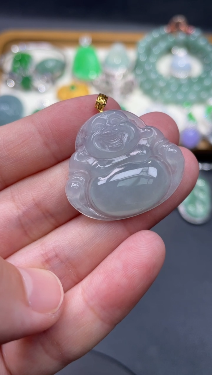 【闪购商品】翡翠颈饰18K金镶嵌69.........