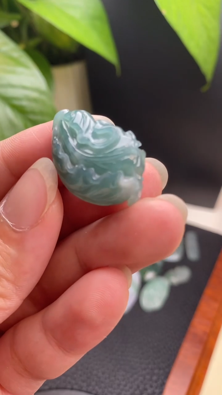 【闪购商品】翡翠颈饰未镶嵌白菜—发货配金扣头