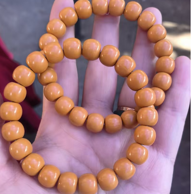 非金属木质手链 红皮全品猴头手串