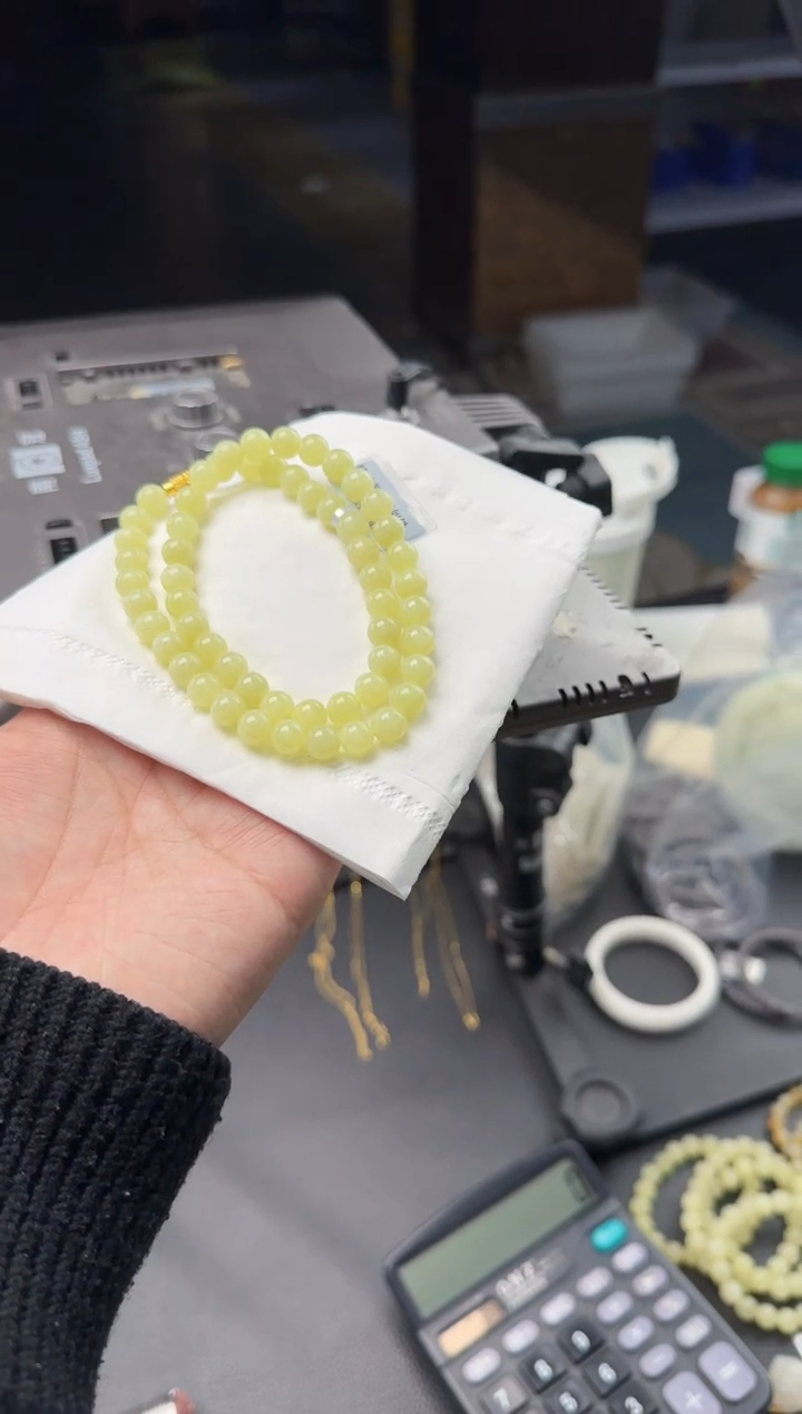 【闪购商品】和田玉颈饰未镶嵌黄口妈妈链卡8