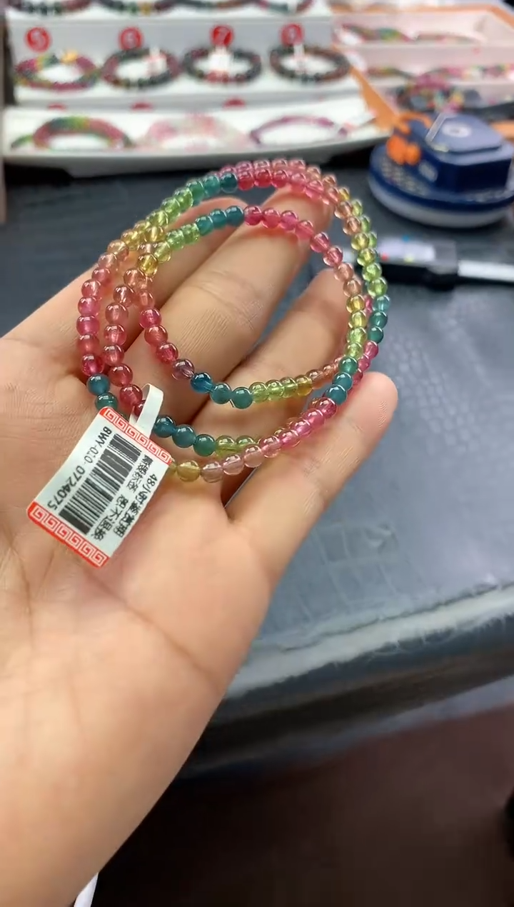未镶嵌手串碧玺 多样性发一条