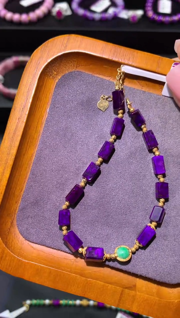 【闪购商品】苏纪石（舒俱来），18K金镶嵌舒俱来手链