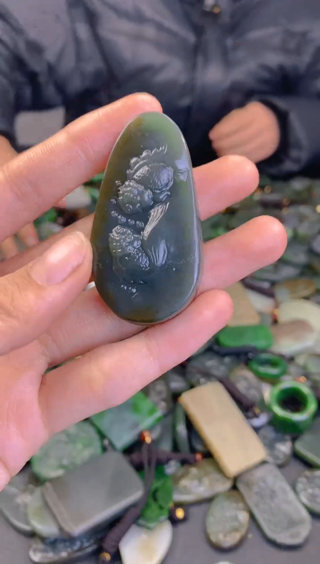 未镶嵌和田玉珠宝半成品1