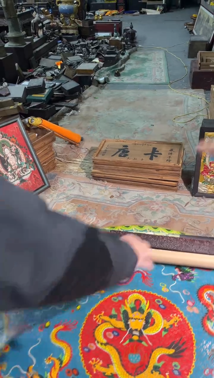 卷轴画汶****事东东唐卡tk16