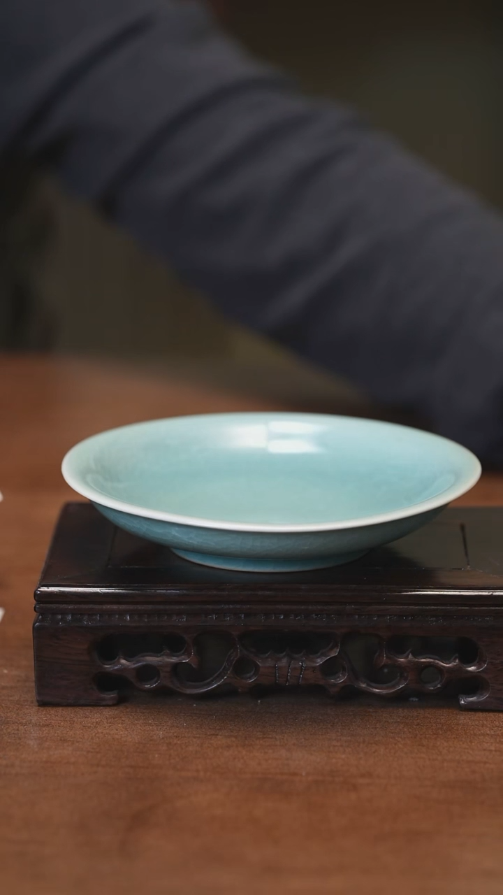 【闪购商品】Y宝丰宋官窑原产地汝瓷盘子