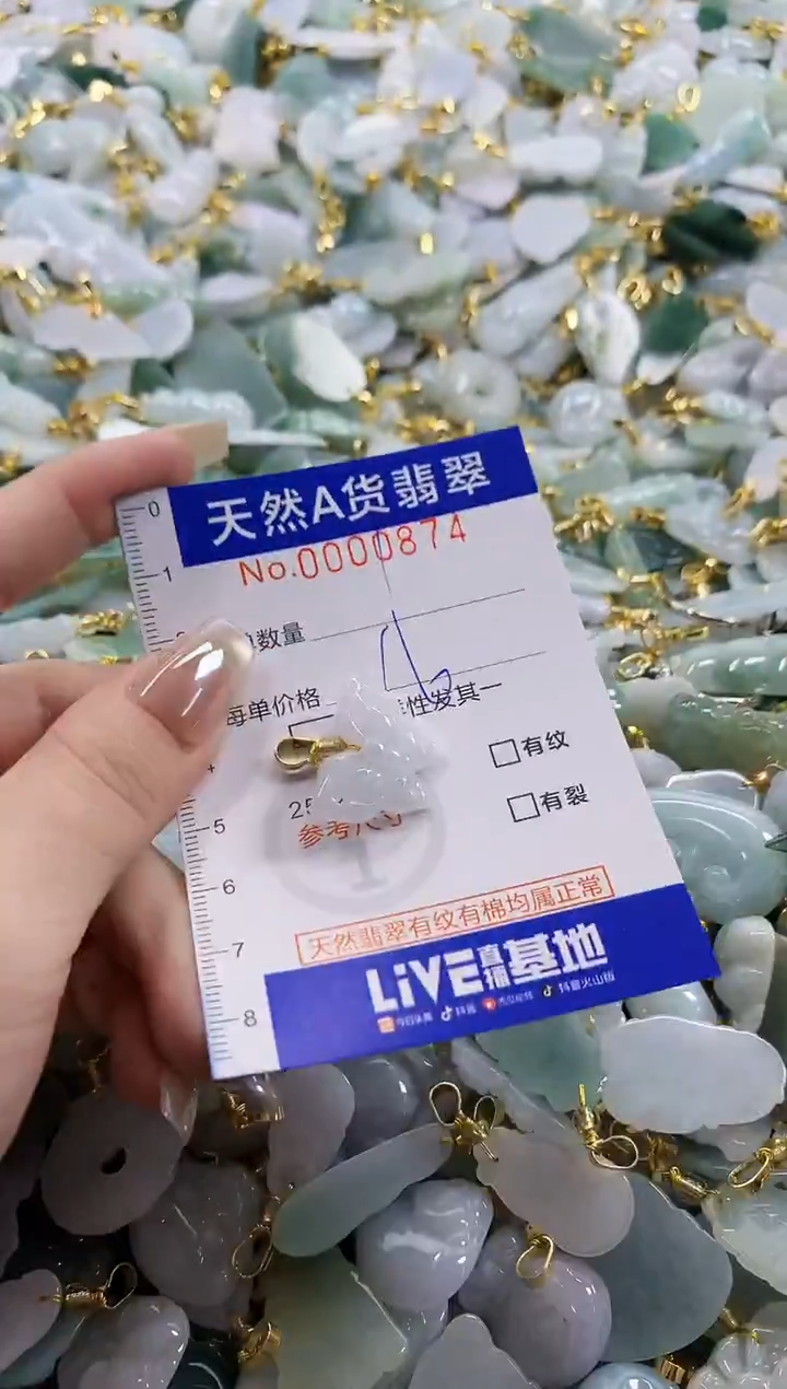 颈饰未镶嵌翡翠天然A货翡翠