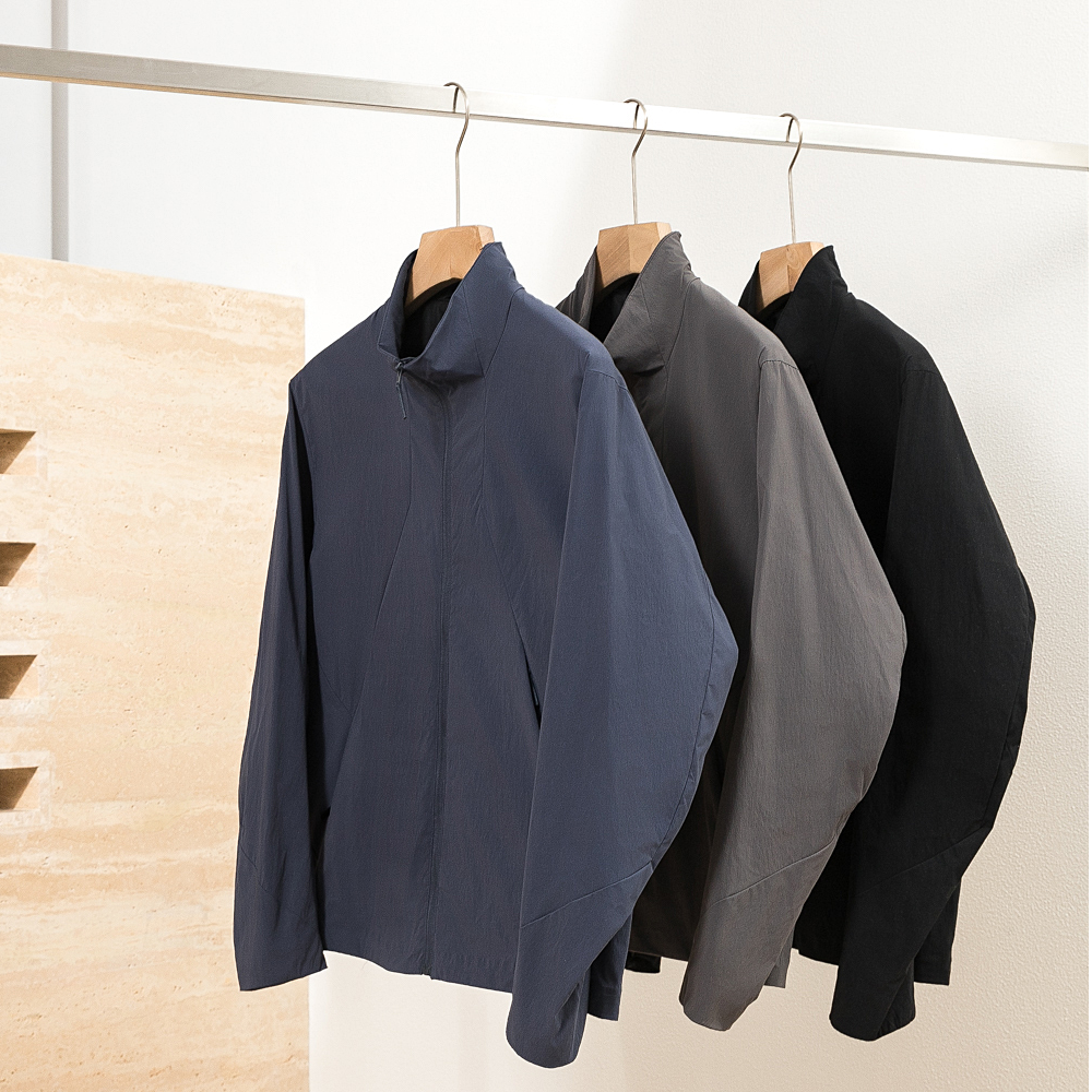 高端商务！立体裁剪！V系列春秋新品轻量化立领夹克外套28101-1