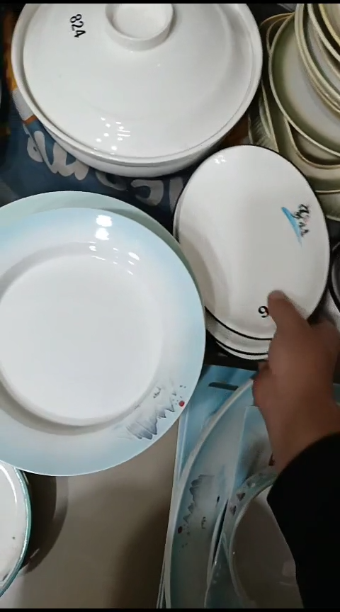 瓷936鱼盘三个装