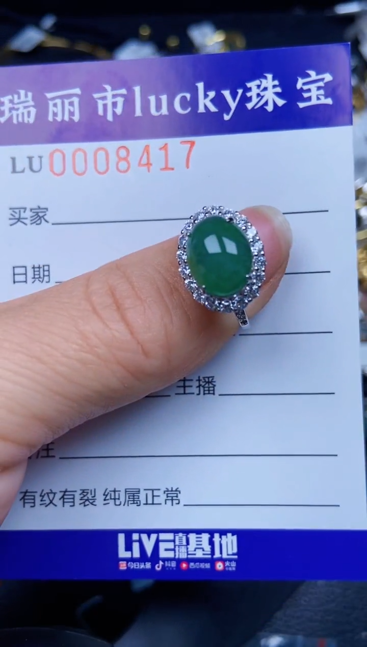 【闪购商品】翡翠颈饰银S925镶嵌8417