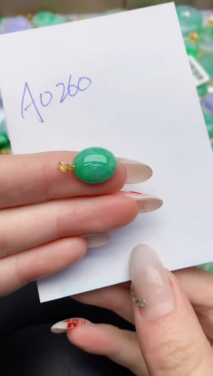 【闪购商品】翡翠颈饰18K金镶嵌000000000000