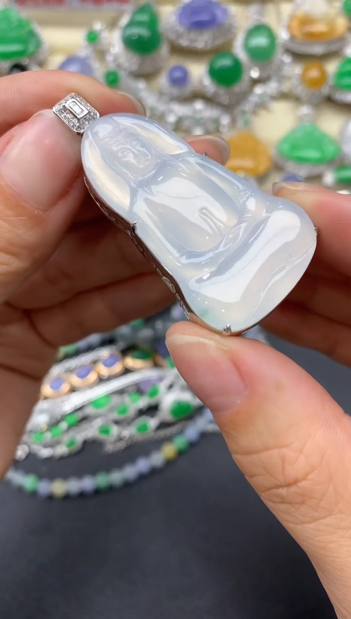 【闪购商品】翡翠颈饰18K金镶嵌652-中国好珍宝