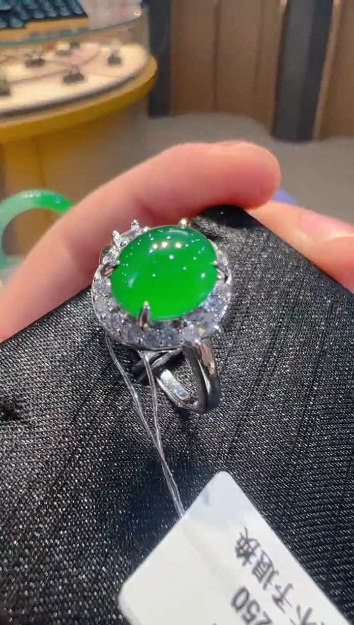 【闪购商品】翡翠戒指银S925镶嵌多样性发货一件