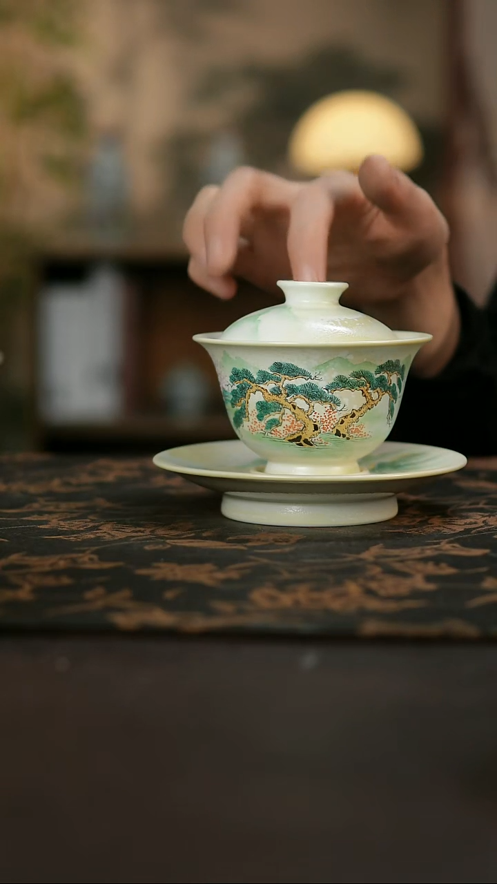 景德镇陶瓷杯碗柴烧多人